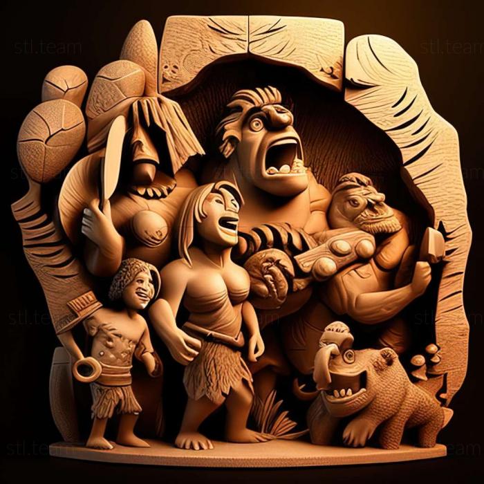3D model The Croods Prehistoric Party game (STL)